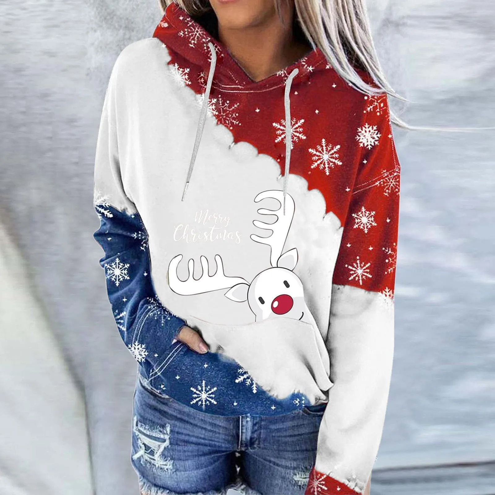 Women's Sweatshirt Print Long-sleeved Casual Blouse Pullover Christmas Knitting Pullover Sweater Jumper Sweatshirt
Women's Sweatshirt Print Long-sleeved Casual Blouse Pullover Christmas Knitting Pullover Sweater Jumper Sweatshirt