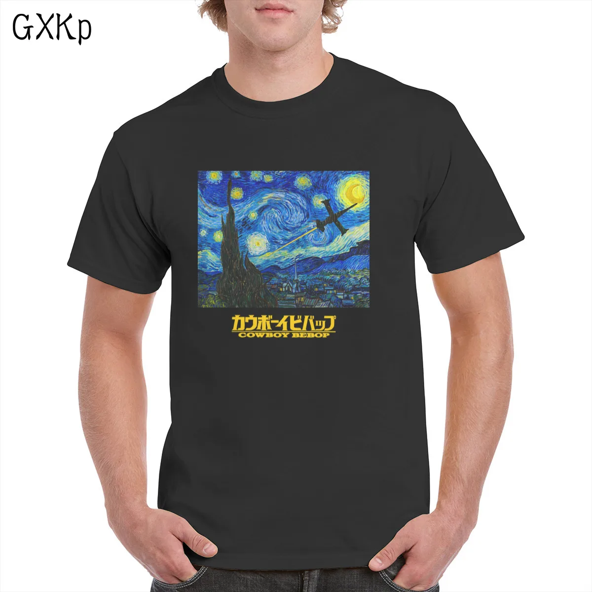 Anime Cowboy Bebop Starry Night t shirt Cotton Artistic aesthetics graphics Top Multicolor T-shirt Female/Man
Anime Cowboy Bebop Starry Night t shirt Cotton Artistic aesthetics graphics Top Multicolor T-shirt Female/Man
