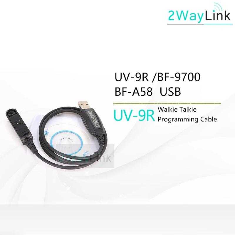 

Original USB Programming Cable for BAOFENG UV-9R BF-9700 BF-A58 UV-XR UV-5S UV-5R WP UV-9R Plus GT-3WP Two way Radio RT6 Cable