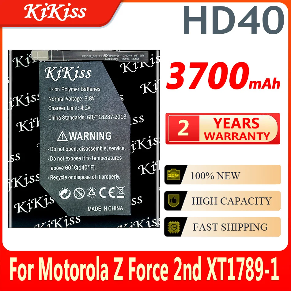 

3700mAh HD40 SNN5987A Battery for Motorola Moto Z Force 2nd Moto Z Force 2nd Gen Moto Z2 Force XT1789-1/03/05 Phone Batteries