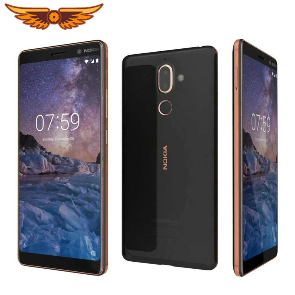 Смартфон Nokia 7 Plus 4 + 64 ГБ экран 6 0 " камера 13 МП сканер отпечатков пальцев Android