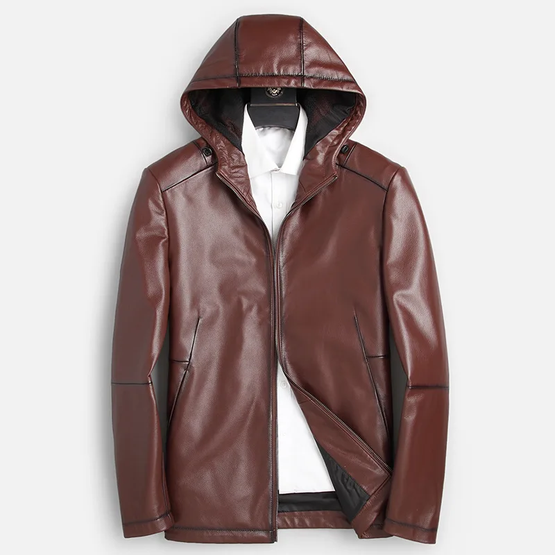 New Autumn Winter Men Windbreaker Hooded Male Outwear Warm Motorcycle Leather Jacket
New Autumn Winter Men Windbreaker Hooded Male Outwear Warm Motorcycle Leather Jacket