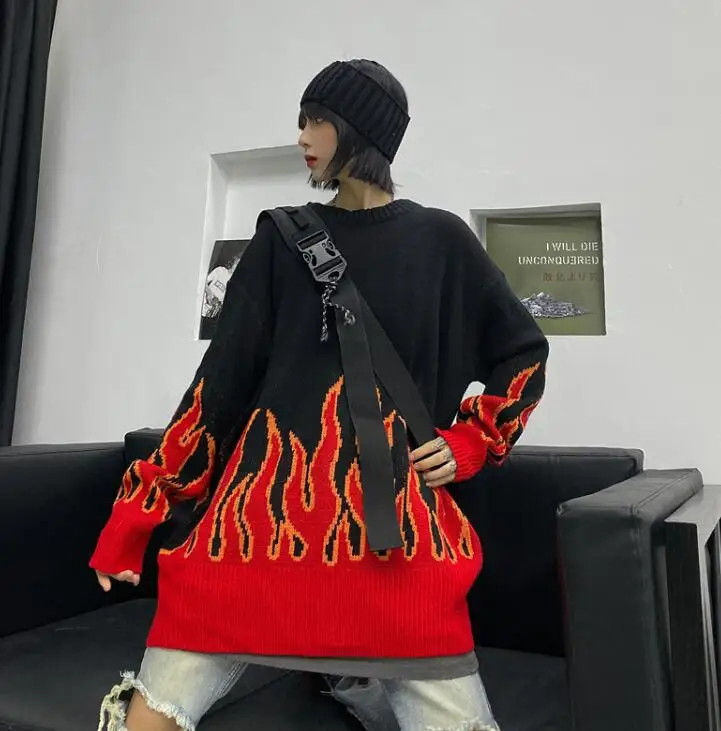 Пуловер женский трикотажный с длинным рукавом, в стиле хип-хоп
Пуловер женский трикотажный с длинным рукавом, в стиле хип-хоп