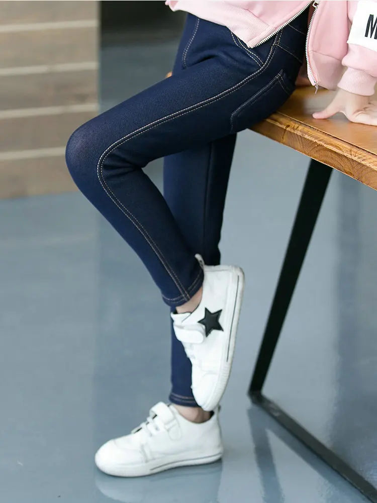 Children's Pants Winter New Thicker Middle-aged Kids 'Jeans Korean Style Stretch And Cashmere Girls 3-11Years Baby Girl Leggings
Children's Pants Winter New Thicker Middle-aged Kids 'Jeans Korean Style Stretch And Cashmere Girls 3-11Years Baby Girl Leggings