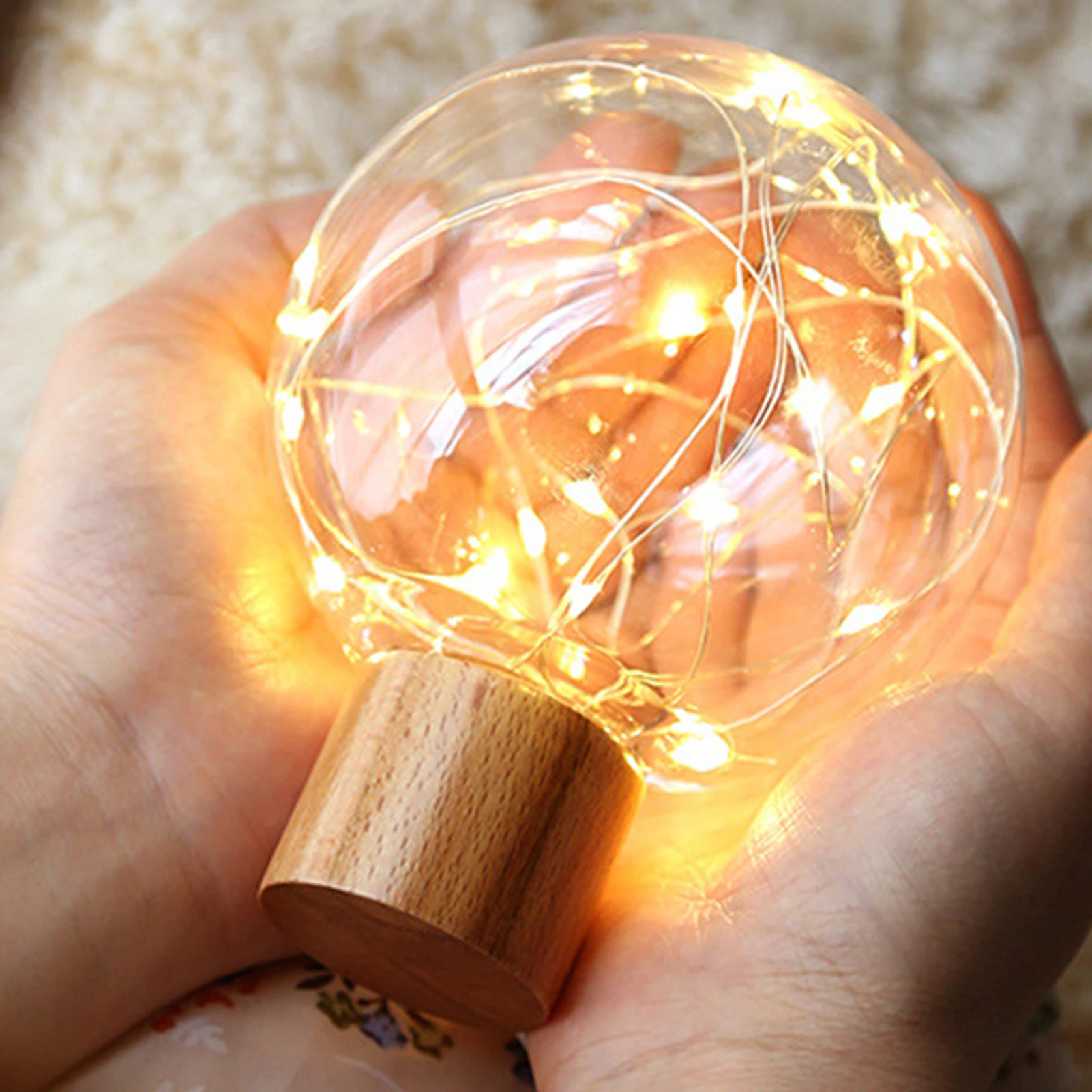Starry Night Light Moon USB Charging Bedside Round Ball String Light Wood Base New Creative LED Atmosphere Night Light for Kid
Starry Night Light Moon USB Charging Bedside Round Ball String Light Wood Base New Creative LED Atmosphere Night Light for Kid