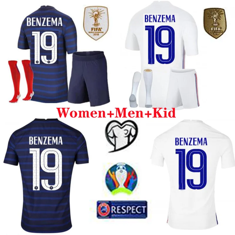 

Euro 2021 cup BENZEMA MBAPPE GRIEZMANN FRANCE soccer jersey POGBA GIROUD KANTE Maillot de foot equipe Maillots Man Adult Kid Set