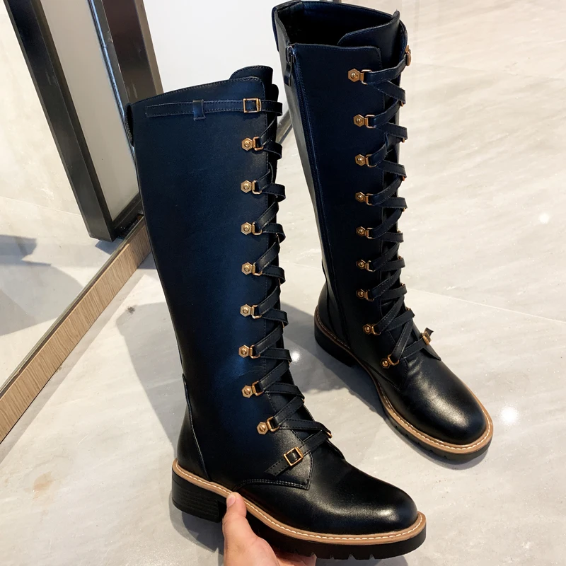 LOVIRS Boutique Women Genuine Leather Round Toe Ankle Boots Knee High Boots Zipper Boots For Women Large Size 34-43
LOVIRS Boutique Women Genuine Leather Round Toe Ankle Boots Knee High Boots Zipper Boots For Women Large Size 34-43