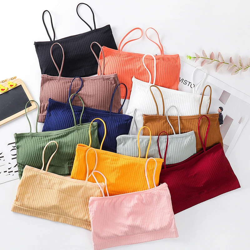 2 шт., женский сексуальный топ-труба, хлопковый короткий топ, бюстгальтер с подкладкой, нижнее белье без рукавов, бюстгальтер для девочек, бес...
2 шт., женский сексуальный топ-труба, хлопковый короткий топ, бюстгальтер с подкладкой, нижнее белье без рукавов, бюстгальтер для девочек, бес...