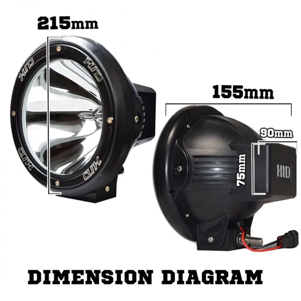 2Pcs 7" inch 12V 100W HID Driving Lights XENON Spotlights for Offroad Hunting Fishing Camping Work Spot Lights
2Pcs 7" inch 12V 100W HID Driving Lights XENON Spotlights for Offroad Hunting Fishing Camping Work Spot Lights