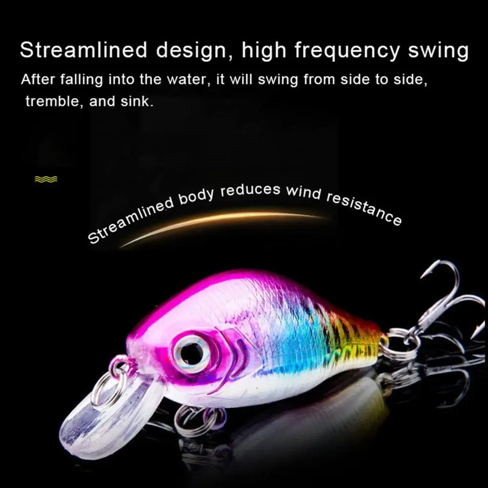

Outdoor Sinking Stream Hard Fishing Lure 60mm Bait Tackle for Trout Perch Bass Fishing Tools Equipment Gift For Fishing Lovers