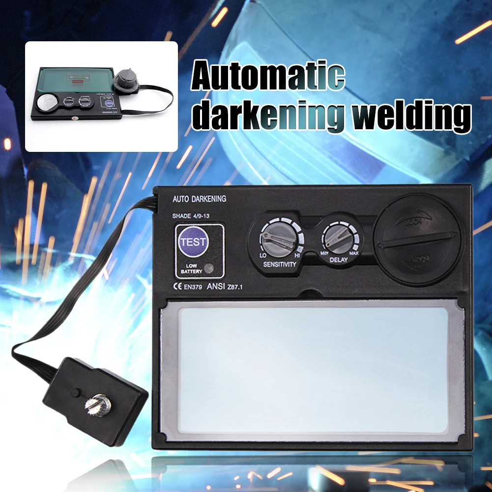 Solar Auto Darkening Welding Lens for Helmet Mask Filter Automation Filter Shade Welder Goggle for Welding Machine
Solar Auto Darkening Welding Lens for Helmet Mask Filter Automation Filter Shade Welder Goggle for Welding Machine