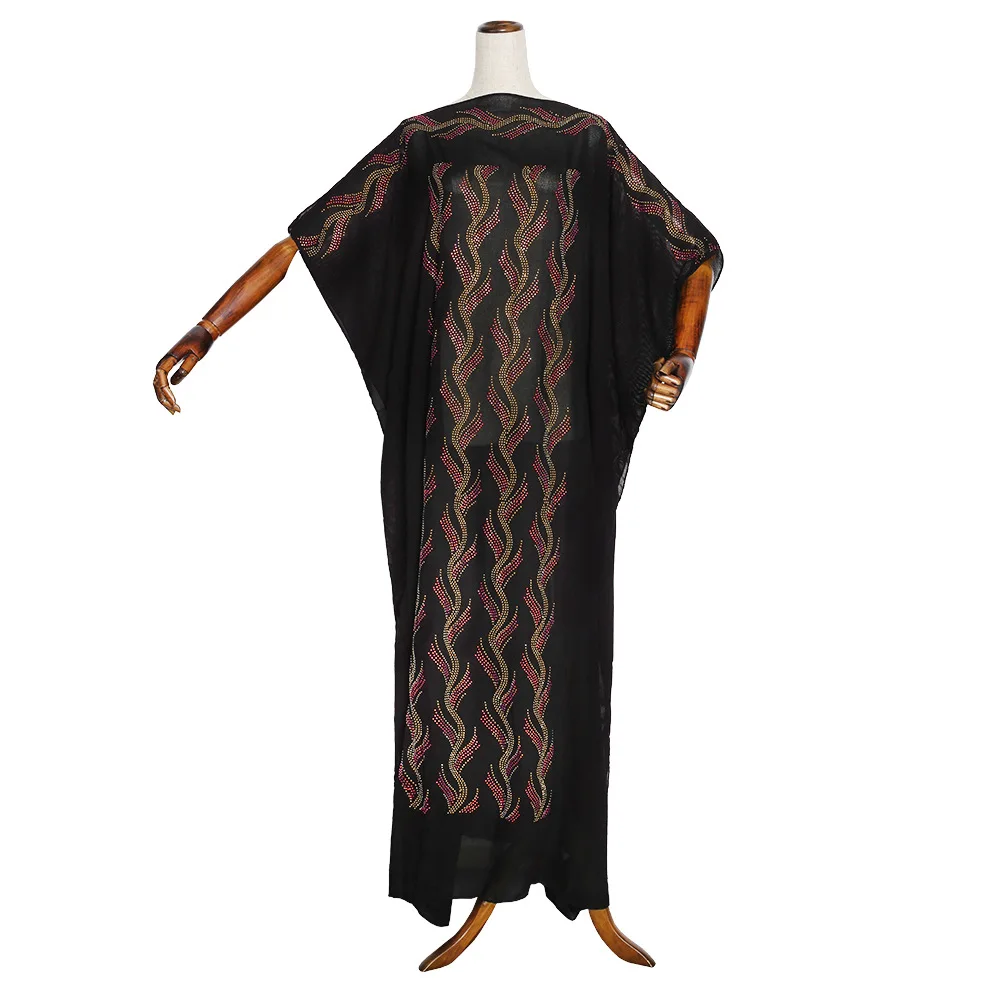 African Dress 2020 African Women's New Horizontal Neck Single-Sided Hot Drilling Printed Bat Sleeve Loose Dress Vestidos 
African Dress 2020 African Women's New Horizontal Neck Single-Sided Hot Drilling Printed Bat Sleeve Loose Dress Vestidos