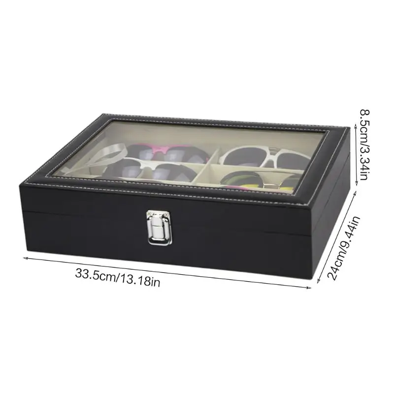 8 Slot Eyeglass Sunglasses Storage Box Men Women Glasses Display Case Organizer Collect Boxes
8 Slot Eyeglass Sunglasses Storage Box Men Women Glasses Display Case Organizer Collect Boxes