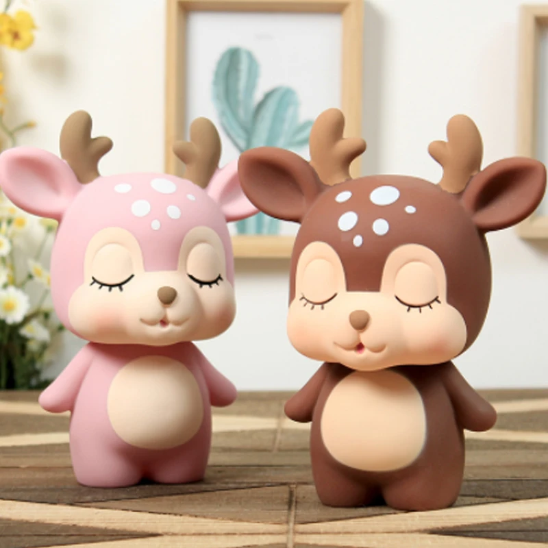 Cartoon Deer Shaped Piggy Bank Multi-Function Coin Money Box Tabletop Figurines Home Decor Crafts Cute New Year Gift for Kids
Cartoon Deer Shaped Piggy Bank Multi-Function Coin Money Box Tabletop Figurines Home Decor Crafts Cute New Year Gift for Kids