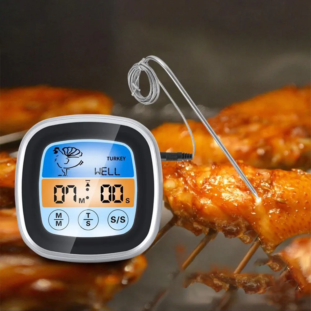 Remote Read Digital Meat Thermometer Probe -20~300 LCD Display Baking Roasting BBQ Refrigerator Cooking Oven Thermometer Kitchen
Remote Read Digital Meat Thermometer Probe -20~300 LCD Display Baking Roasting BBQ Refrigerator Cooking Oven Thermometer Kitchen