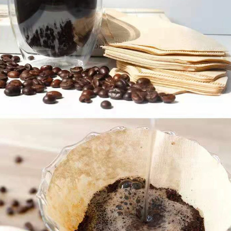 150PCS Coffee Filter Paper Drip-Type Hand-Made Coffee Filter Paper 3-4 Servings V-Shaped Filter Cup Paper
150PCS Coffee Filter Paper Drip-Type Hand-Made Coffee Filter Paper 3-4 Servings V-Shaped Filter Cup Paper