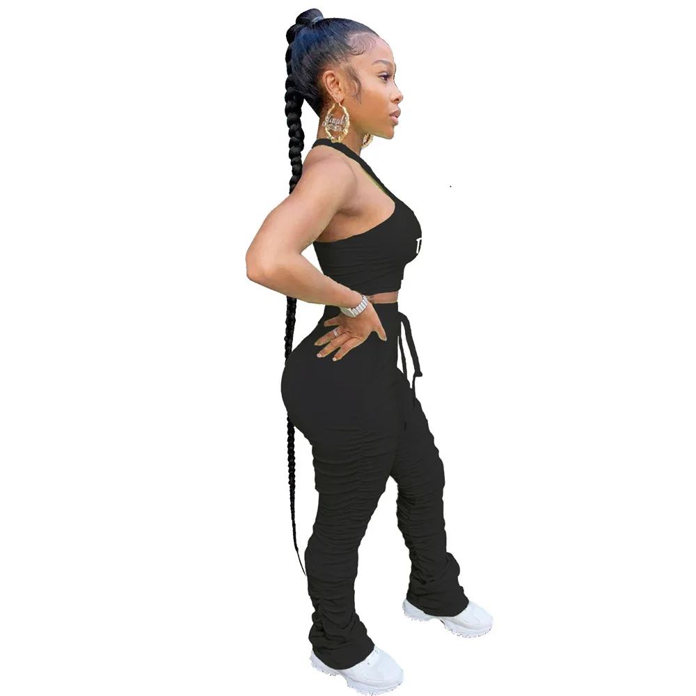 Letter Print Two Piece Set Summer Clothes For Women Off Shoulder Hollow Out Crop Top Stacked Legging Pant Streetwear Club Outfit
Letter Print Two Piece Set Summer Clothes For Women Off Shoulder Hollow Out Crop Top Stacked Legging Pant Streetwear Club Outfit