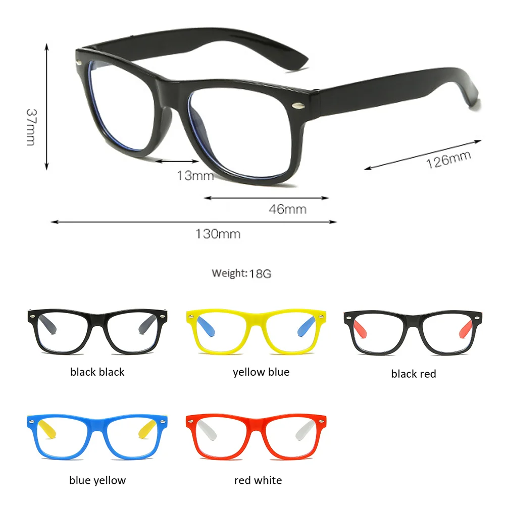 Fashion Anti blue Light Kids Glasses Children Square Optical Frame Eyeware Boy Girls Colorful Clear Lens Computer Eyeglasses
Fashion Anti blue Light Kids Glasses Children Square Optical Frame Eyeware Boy Girls Colorful Clear Lens Computer Eyeglasses