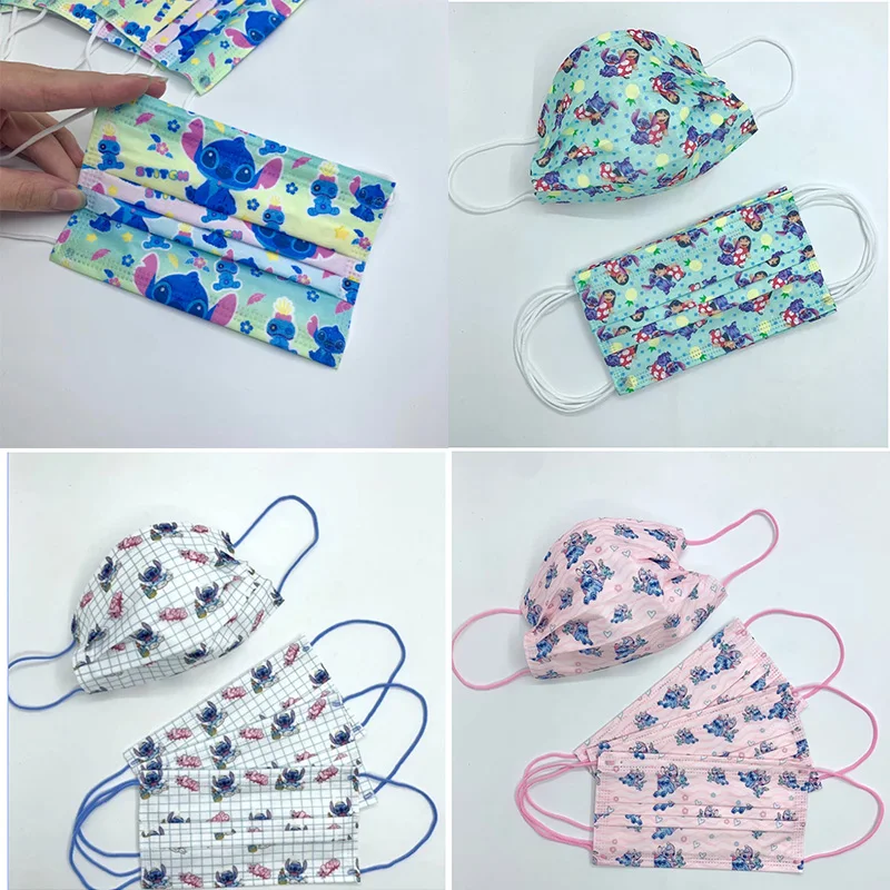 50Pcs Disney Cartoon Masks Children's Disposable Adult Stitch Colorful Ear Rope Print Masque Kids Safety Protective Mascarilla
50Pcs Disney Cartoon Masks Children's Disposable Adult Stitch Colorful Ear Rope Print Masque Kids Safety Protective Mascarilla