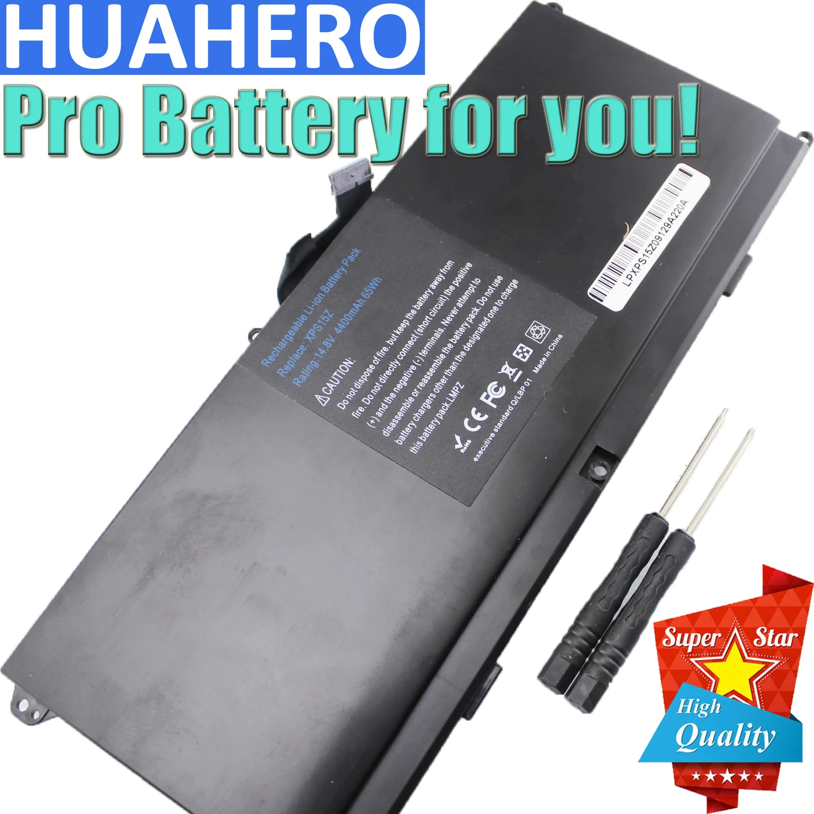 Аккумулятор для ноутбука HUAHERO Dell XPS 15z 15Z L511X L511Z ULTRABOOK 0HTR7 0NMV5C 75WY2 NMV5C OHTR7 075WY2 8 ячеек |