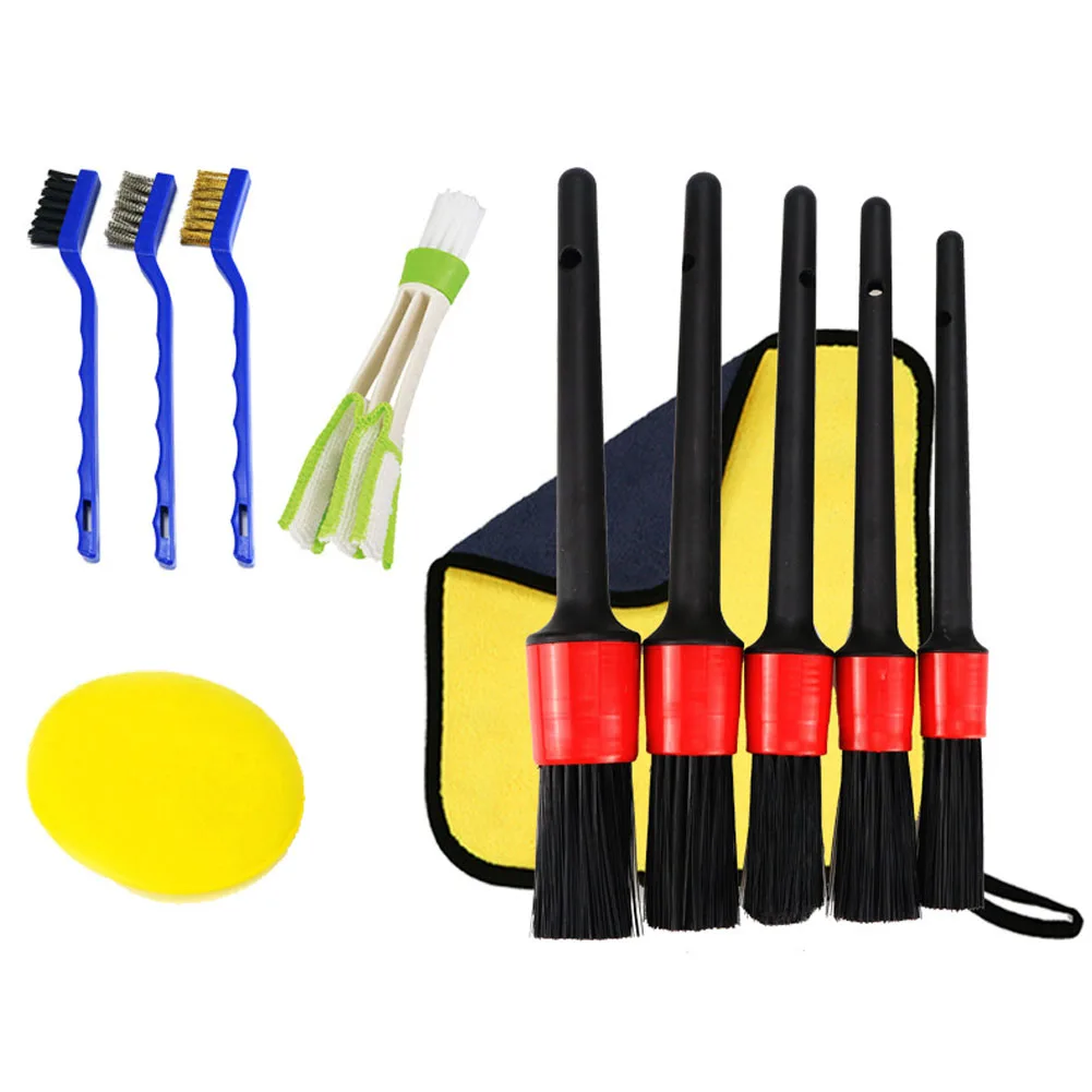 11pcs Detailing Brush Set Car Cleaning Brushes Microfiber Rag Cloth For Car Leather Air Vents Rim Cleaning Dirt Dust Clean Tools
11pcs Detailing Brush Set Car Cleaning Brushes Microfiber Rag Cloth For Car Leather Air Vents Rim Cleaning Dirt Dust Clean Tools