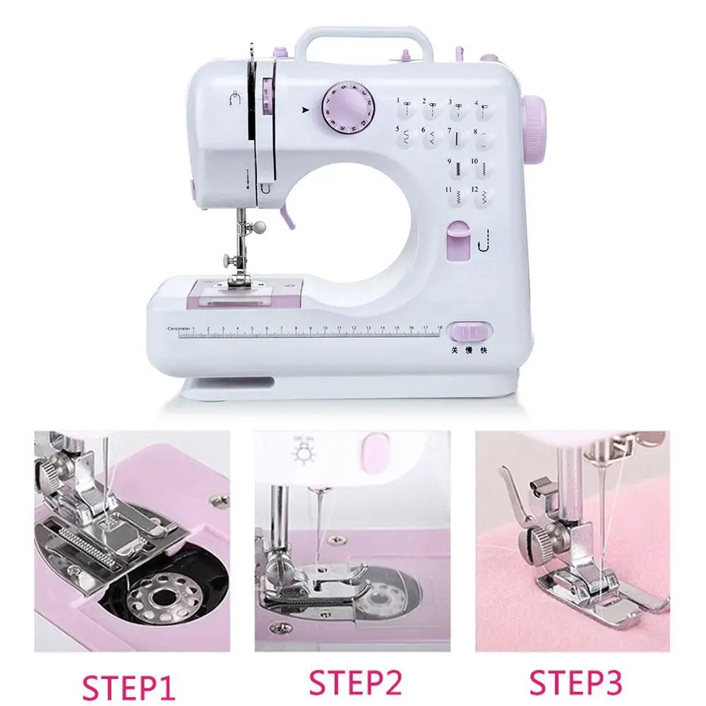 Portable Sewing Machine 7.2W Mini Electric Home Electric Sewing Machine Hand-Held Sewing Machine Purple White ABS Automatic
Portable Sewing Machine 7.2W Mini Electric Home Electric Sewing Machine Hand-Held Sewing Machine Purple White ABS Automatic