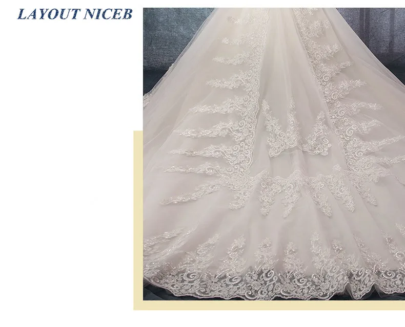 

Ball Gown Off the Shoulder Wedding Dresses 2020 Beading Lace Appliques vestidos de novia trouwjurk robe mariage Bride Gown