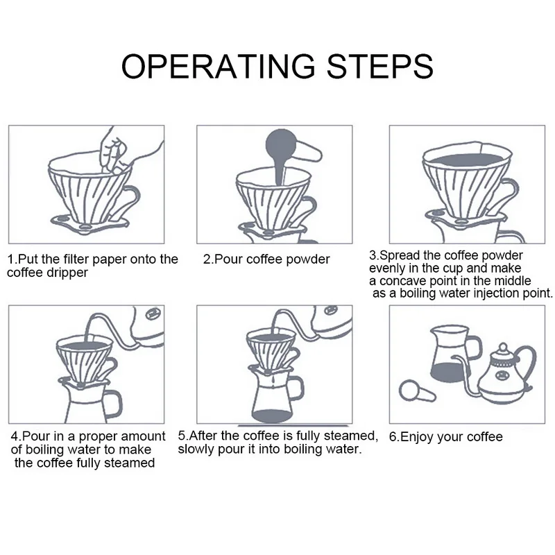 Ceramic Coffee Dripper Engine V60 Style Coffee Drip Filter Cup Permanent Pour Over Coffee Maker Separate Stand for 1-4 Cups
Ceramic Coffee Dripper Engine V60 Style Coffee Drip Filter Cup Permanent Pour Over Coffee Maker Separate Stand for 1-4 Cups