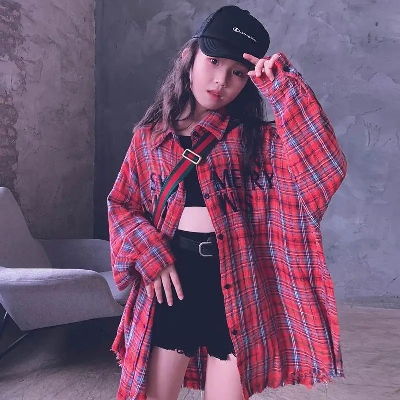 2021 Spring 100% Cotton Casual Plaid Red Blouse Summer Striped Shirt Korean Baby Long Sleeve Tops Shirts School Girls Blouse
2021 Spring 100% Cotton Casual Plaid Red Blouse Summer Striped Shirt Korean Baby Long Sleeve Tops Shirts School Girls Blouse