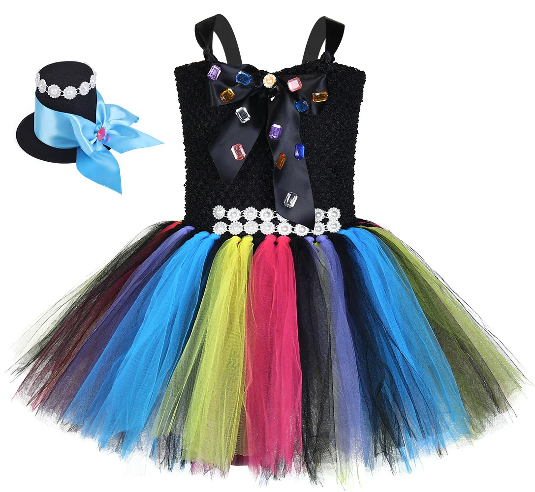 Sparkly Mad Hatter Inspired Tutu Dress Alice Wonderland Colorful Hatter Role Play Birthday Party Costume Outfit For Halloween
Sparkly Mad Hatter Inspired Tutu Dress Alice Wonderland Colorful Hatter Role Play Birthday Party Costume Outfit For Halloween