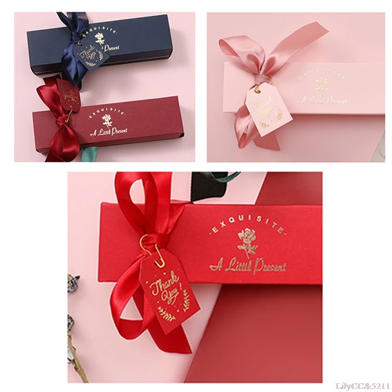 10Pcs/lot New Rectangular Gift Box With Ribbon Paper Candy Box Wedding Favor Packaging Box
10Pcs/lot New Rectangular Gift Box With Ribbon Paper Candy Box Wedding Favor Packaging Box