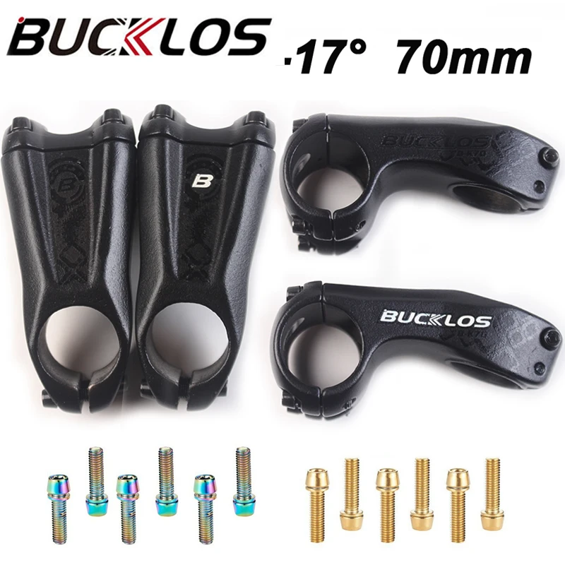 BUCKLOS 17 Degrees Mountain Bike Stem Aluminum Alloy 31.8mm Road Bicycle Stems 70mm Bicycle Handlebar Stem Bike Part
BUCKLOS 17 Degrees Mountain Bike Stem Aluminum Alloy 31.8mm Road Bicycle Stems 70mm Bicycle Handlebar Stem Bike Part