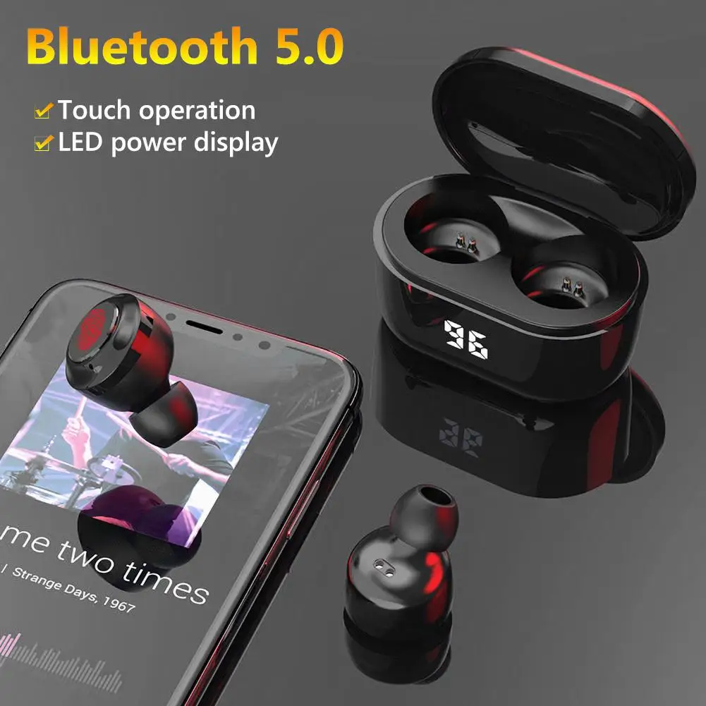 Наушники-вкладыши A6 TWS Mini беспроводные Bluetooth 5 0 Hi-Fi с цифровым зарядным