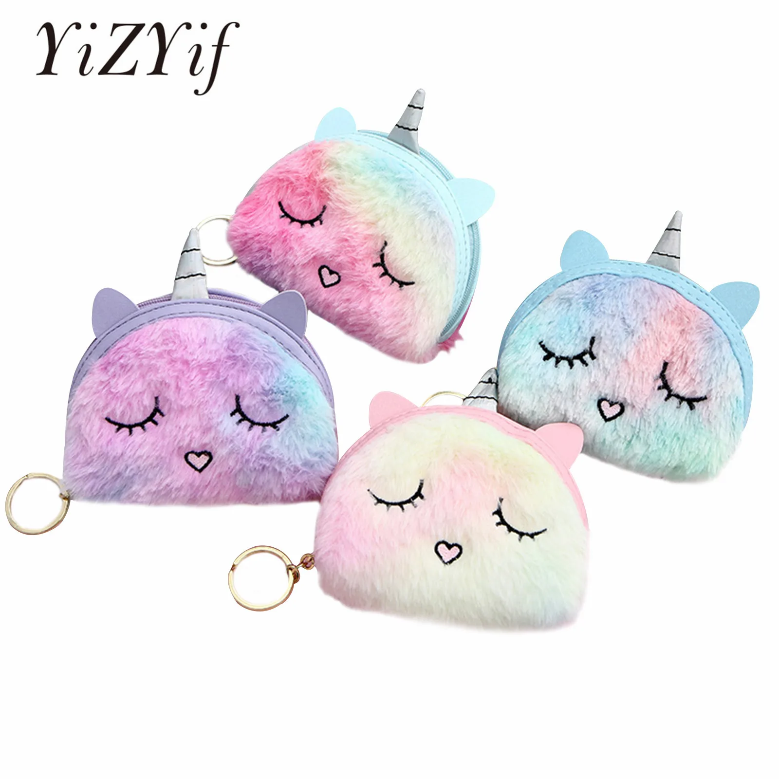 Colorful Kids Plush Mini Wallet Cute Cartoon Plush Unicorns Semicircle Shape Mini Wallet Money Change Headphone Key Coin Purse
Colorful Kids Plush Mini Wallet Cute Cartoon Plush Unicorns Semicircle Shape Mini Wallet Money Change Headphone Key Coin Purse