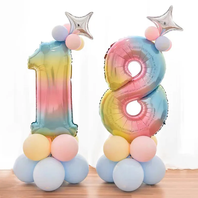 Gradient Birthday Decoration Digital Baby Shower Stand Macaron DIY Balloons Columns for Party Happy Birthday Balloon
Gradient Birthday Decoration Digital Baby Shower Stand Macaron DIY Balloons Columns for Party Happy Birthday Balloon