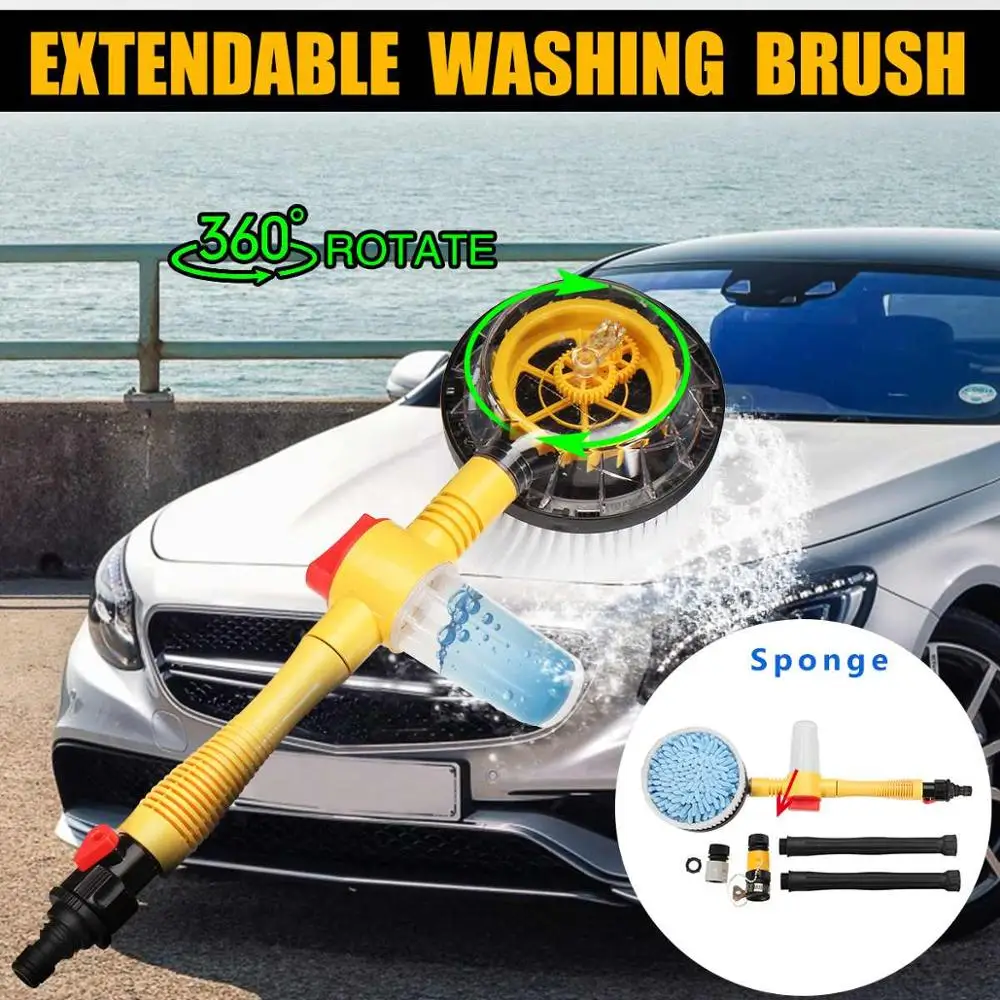 High Pressure Water Gun Autorotation Car wash brush Spray Foam Rotating Brush Portable Auto Clean Tools Wash Switch Water Flow
High Pressure Water Gun Autorotation Car wash brush Spray Foam Rotating Brush Portable Auto Clean Tools Wash Switch Water Flow