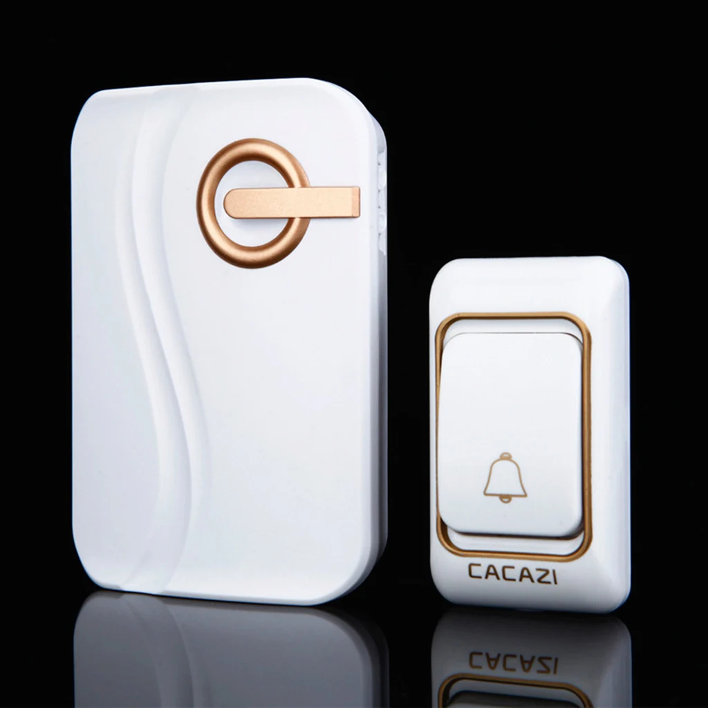 Беспроводной дверной звонок на батарейках с 1 передатчиком и 1 приемником 
Беспроводной дверной звонок на батарейках с 1 передатчиком и 1 приемником