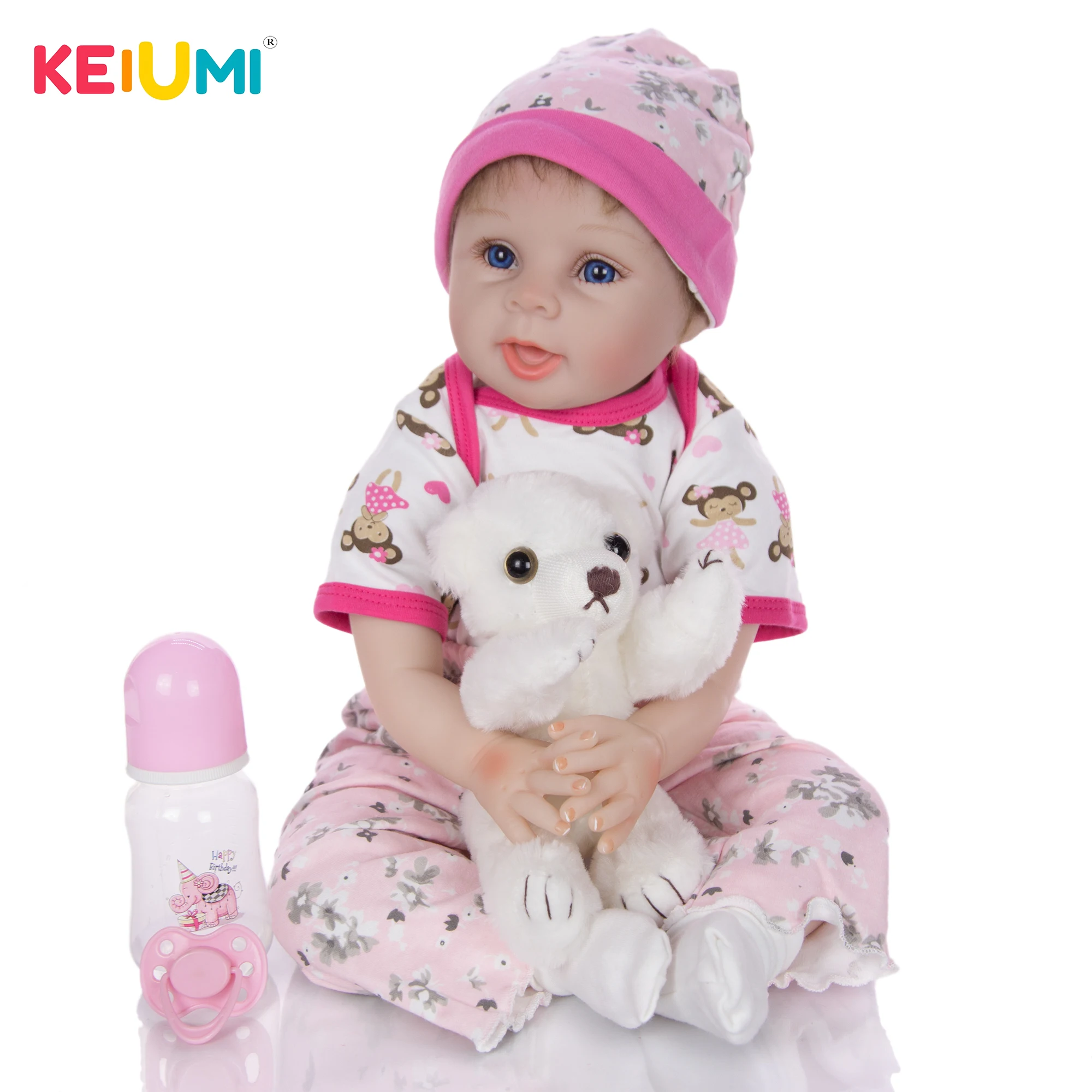 Реалистичные силиконовые куклы реборн KEIUMI, 55 см
Реалистичные силиконовые куклы реборн KEIUMI, 55 см