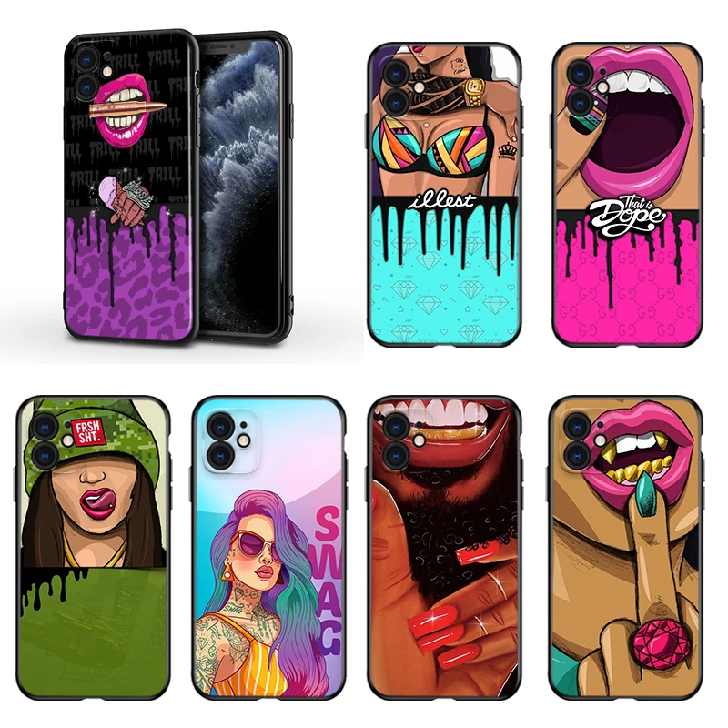 Fashion girl art For Apple iPhone 13 12 11 Mini XS XR X Pro MAX SE 2020 8 7 6 5 5S Plus Black Silicone Phone Case
Fashion girl art For Apple iPhone 13 12 11 Mini XS XR X Pro MAX SE 2020 8 7 6 5 5S Plus Black Silicone Phone Case