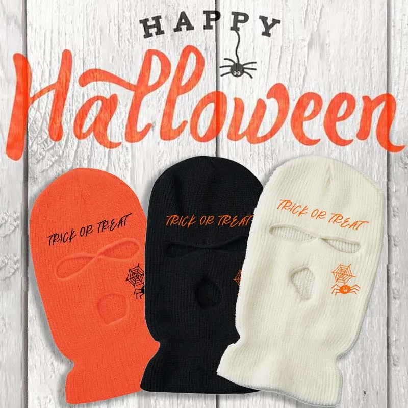Halloween Spider Embroidery 3 Hole Balaclava Knit Hats Women Winter Outdoor Sport Ski Cycling Mask Beanie Unisex Warm Hat Party
Halloween Spider Embroidery 3 Hole Balaclava Knit Hats Women Winter Outdoor Sport Ski Cycling Mask Beanie Unisex Warm Hat Party
