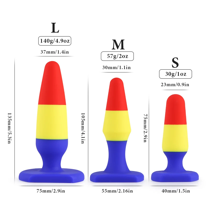 Эротические игрушки Анальная пробка для силикон взрослых Анальный расширитель