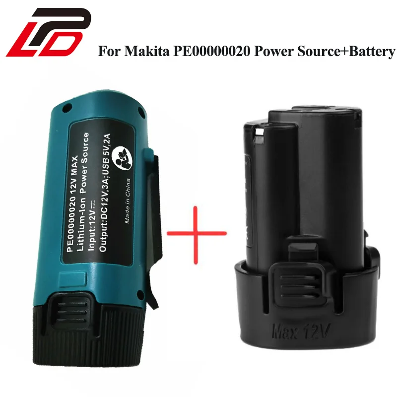 

Литий-ионная аккумуляторная батарея 10,8 В 1500 мАч для Makita BL1013 LCT204 DF330D TD090D с USB-источником питания
