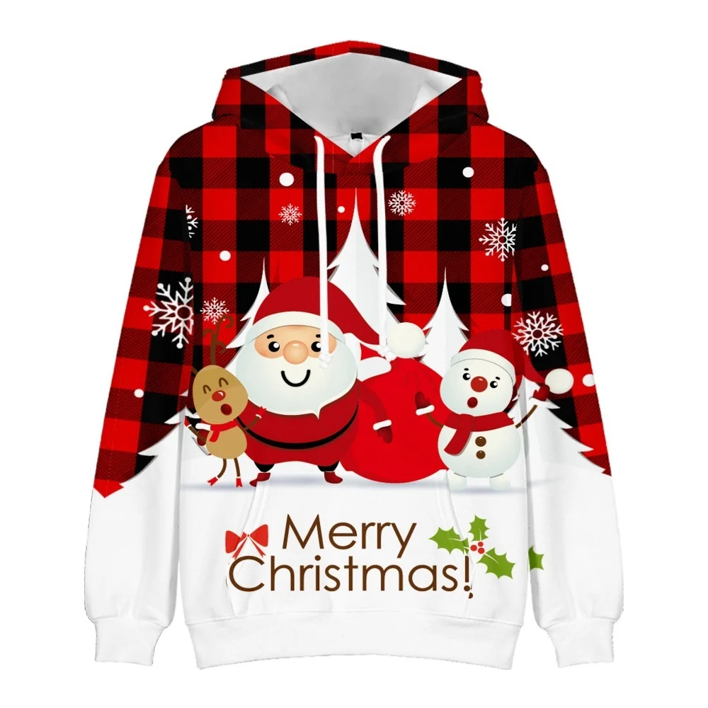 Christmas Clothing 2021 Autumn and Winter Hooded Sweater Christmas Tree Men's and Women's Pullover
Christmas Clothing 2021 Autumn and Winter Hooded Sweater Christmas Tree Men's and Women's Pullover