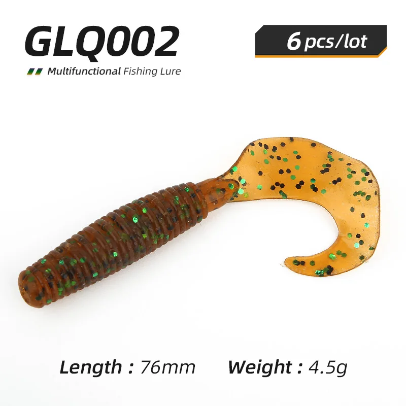 Ardea Soft Lures Silicone Bait 76mm 4.5g Swimbait Worm Artificial Curly jigging tail Wobblers Baitfishing Fishing Tackle
Ardea Soft Lures Silicone Bait 76mm 4.5g Swimbait Worm Artificial Curly jigging tail Wobblers Baitfishing Fishing Tackle