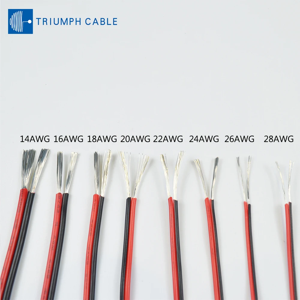 UL2468 2/5 /10M 2 Pin 28 26 24 22 20 18 16 14 AWG Electrical Copper Wire LED Lamp Lighting Red Black PVC Extension | Обустройство