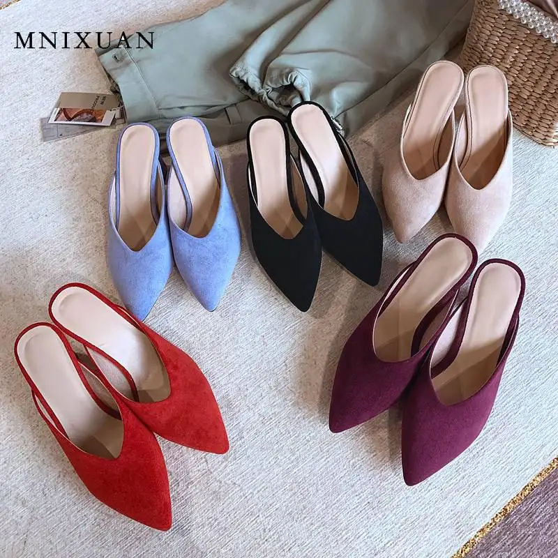 Handmade pumps women mules shoes sexy high heels 2020 summer new suede pointed toe slip on large size ladies slides party shoes
Handmade pumps women mules shoes sexy high heels 2020 summer new suede pointed toe slip on large size ladies slides party shoes