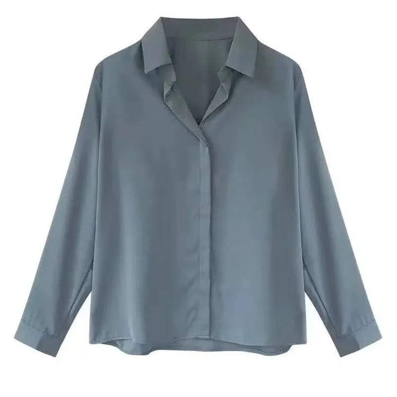 GOOHOJIO 2021 Spring Autumn New Oversized Blouses Female Tops Fashionable Blouses Women Turn-down Collar All-match Outwear Women
GOOHOJIO 2021 Spring Autumn New Oversized Blouses Female Tops Fashionable Blouses Women Turn-down Collar All-match Outwear Women