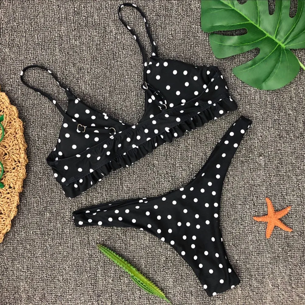 Sexy Women Polka Dots Bandage Bikini Set Padded Brazilian Swimwear Beachwear Swimsuit
Sexy Women Polka Dots Bandage Bikini Set Padded Brazilian Swimwear Beachwear Swimsuit