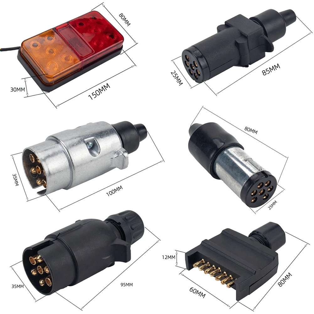 12V LED Truck Trailer Tail Light Indicator Kit Turn Signal Lamp Bulbs Trailer Water Resistant Rear Taillight
12V LED Truck Trailer Tail Light Indicator Kit Turn Signal Lamp Bulbs Trailer Water Resistant Rear Taillight