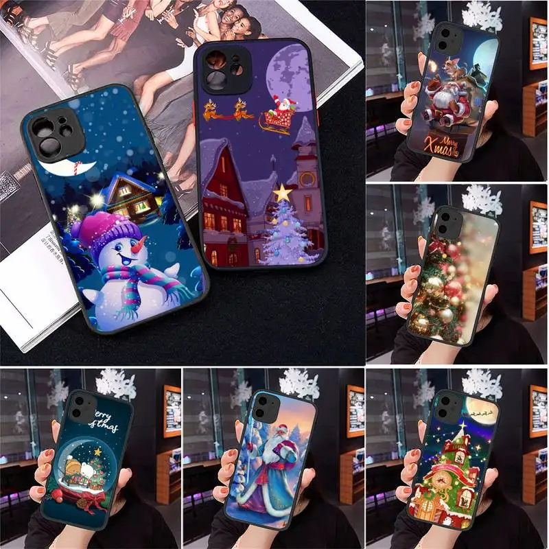 Cartoon Merry Christmas Phone Case Matte Transparent for iPhone 7 8 11 12 s mini pro X XS XR MAX Plus Clear mobile bag shell
Cartoon Merry Christmas Phone Case Matte Transparent for iPhone 7 8 11 12 s mini pro X XS XR MAX Plus Clear mobile bag shell